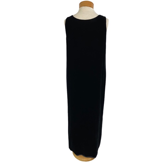 Jones New York 10 Velvet Column Dress, Sleeveless Side Slit - Picture 5 of 6